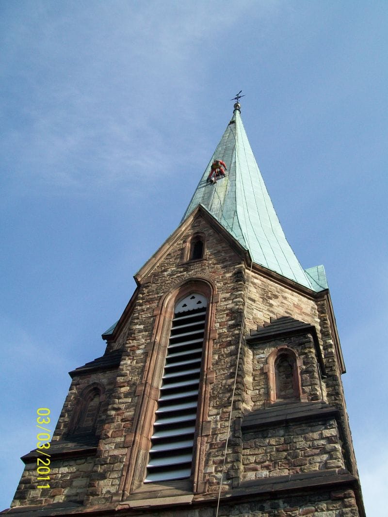 Église de Colmar — protection toiture